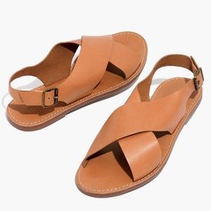 Madewell boardwalk crossover sandal